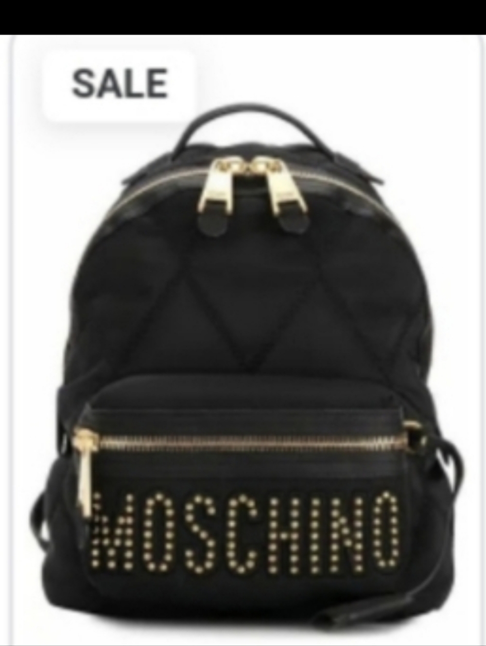 NWT MOSCHINO studded Logo backpack